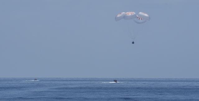 NASA image: SpaceX Demo-2 Landing