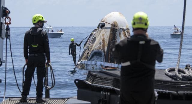 NASA image: SpaceX Demo-2 Landing