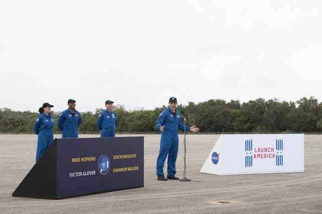 NASA image: SpaceX Crew-1 Crew Arrival