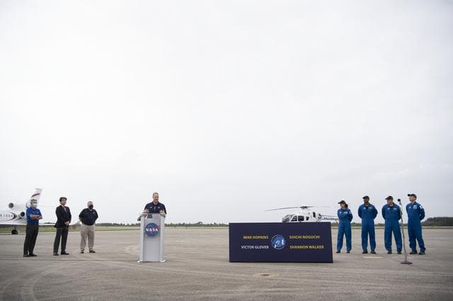 NASA image: SpaceX Crew-1 Crew Arrival