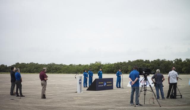 NASA image: SpaceX Crew-1 Crew Arrival