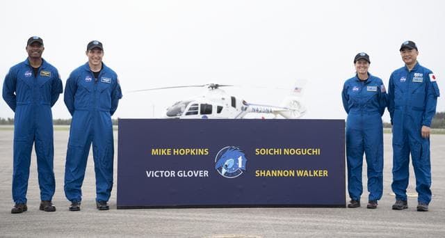 NASA image: SpaceX Crew-1 Crew Arrival