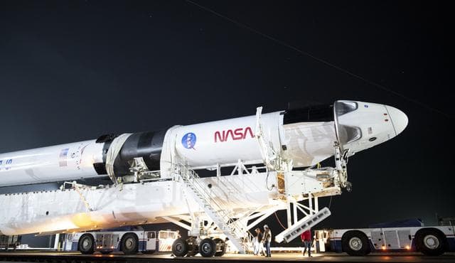 NASA image: SpaceX Crew-1 Rollout