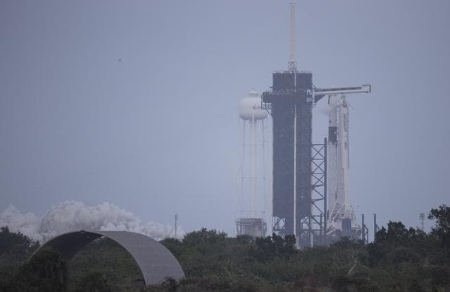 NASA image: SpaceX Crew-1 Static Fire