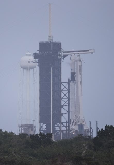NASA image: SpaceX Crew-1 Static Fire