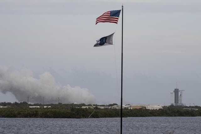 NASA image: SpaceX Crew-1 Static Fire