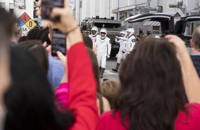 NASA image: SpaceX Crew-1 Crew Walkout