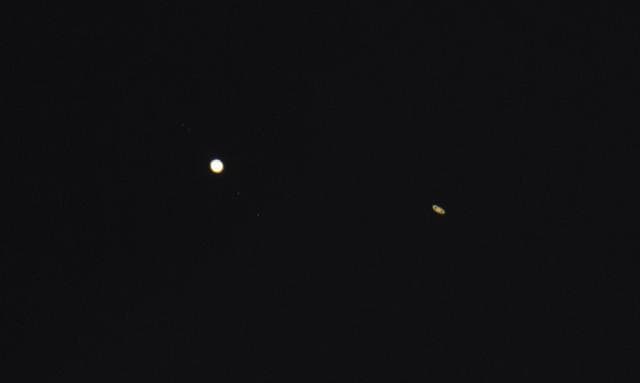 NASA image: Saturn and Jupiter Conjunction
