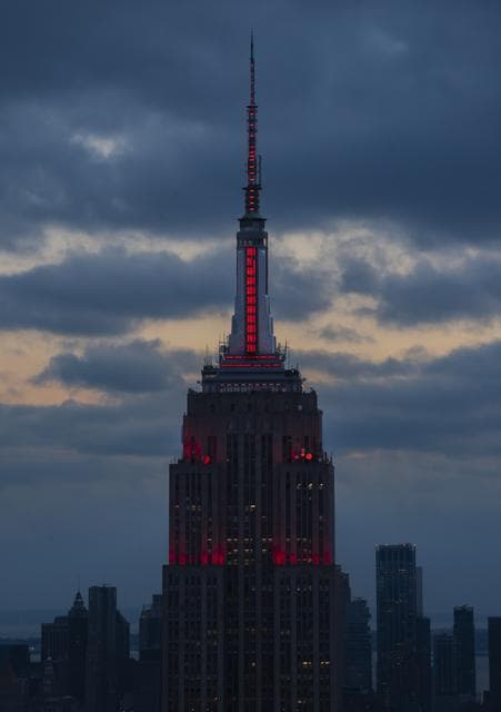 NASA image: Empire State Illuminated for Mars Perseverance