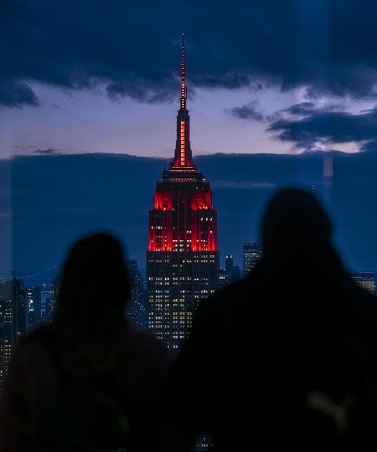 NASA image: Empire State Illuminated for Mars Perseverance