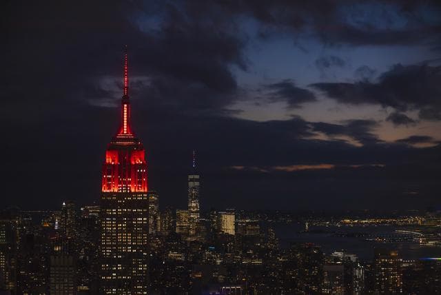 NASA image: Empire State Illuminated for Mars Perseverance