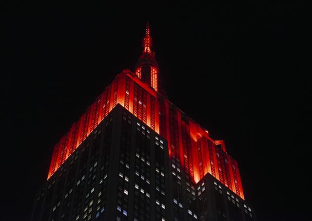 NASA image: Empire State Illuminated for Mars Perseverance