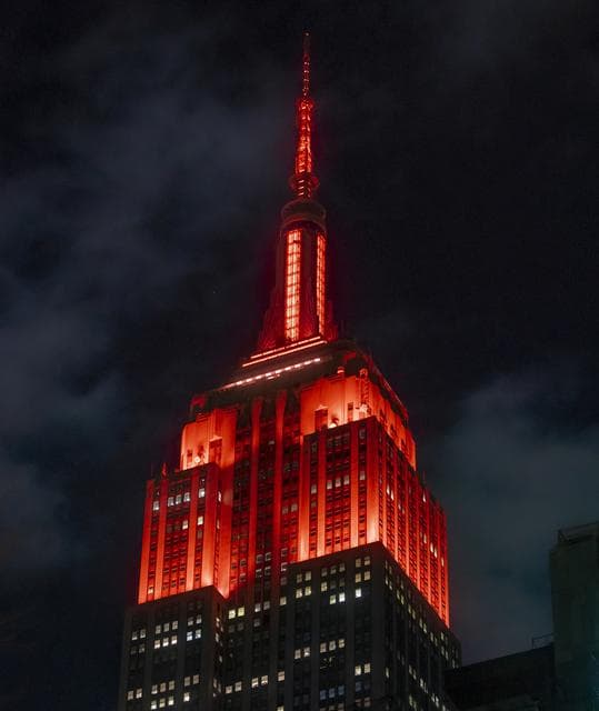 NASA image: Empire State Illuminated for Mars Perseverance