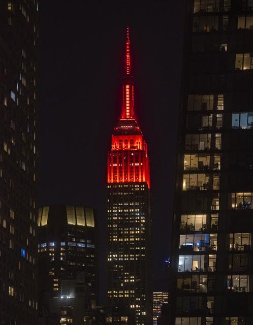 NASA image: Empire State Illuminated for Mars Perseverance