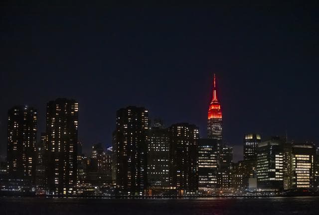 NASA image: Empire State Illuminated for Mars Perseverance