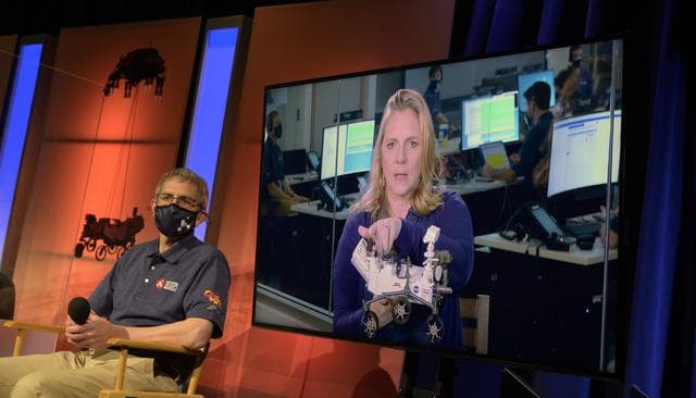 NASA image: Mars 2020 Post-Landing Briefing