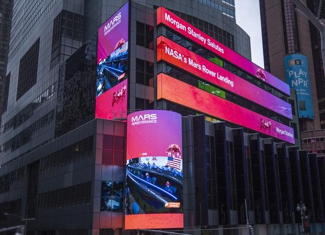 NASA image: NASA Mars Perseverance Live at One Times Square