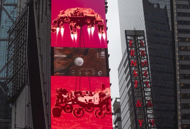 NASA image: NASA Mars Perseverance Live at One Times Square