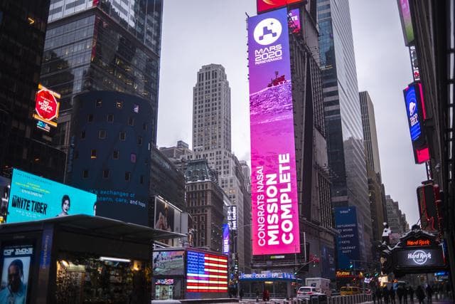 NASA image: NASA Mars Perseverance Live at One Times Square