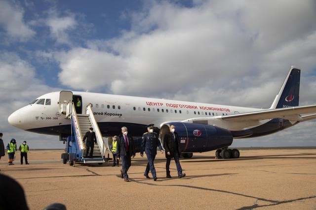 Expedition 65 Crew Arrival in Baikonur