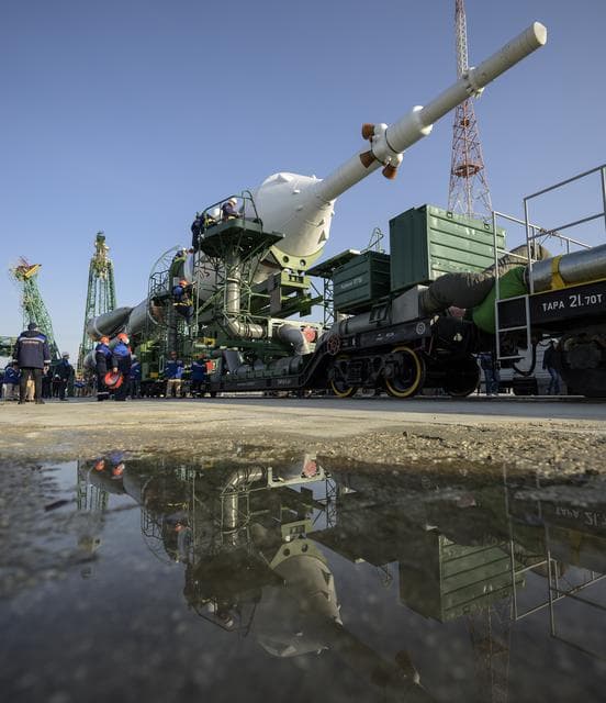 Expedition 65 Soyuz Rollout