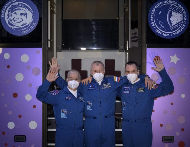 NASA image: Expedition 65 Cosmonaut Hotel Depatrure
