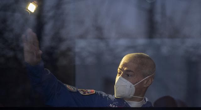 NASA image: Expedition 65 Cosmonaut Hotel Depatrure