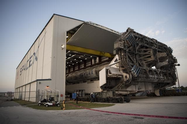 NASA image: SpaceX Crew-2 Rollout