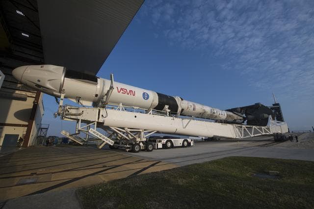 NASA image: SpaceX Crew-2 Rollout