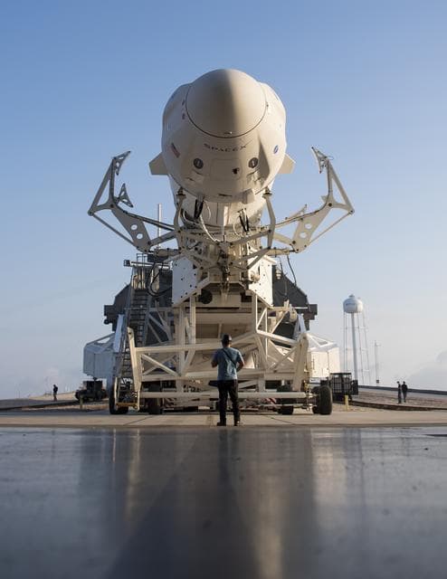 NASA image: SpaceX Crew-2 Rollout