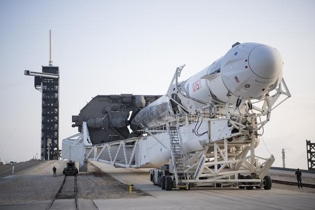 NASA image: SpaceX Crew-2 Rollout