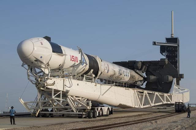 NASA image: SpaceX Crew-2 Rollout