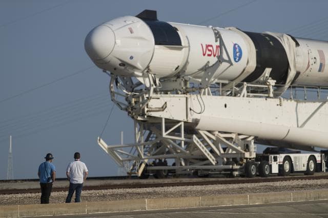 NASA image: SpaceX Crew-2 Rollout