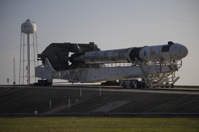NASA image: SpaceX Crew-2 Rollout