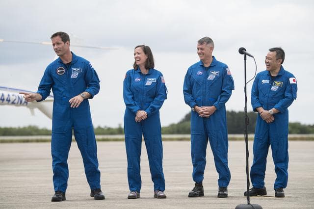 NASA image: SpaceX Crew-2 Crew Arrival