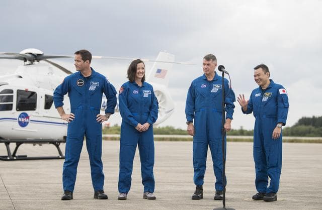 NASA image: SpaceX Crew-2 Crew Arrival