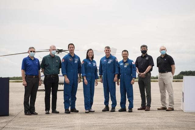 NASA image: SpaceX Crew-2 Crew Arrival