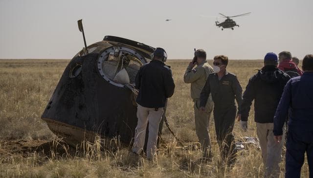 NASA image: Expedition 64 Soyuz Landing