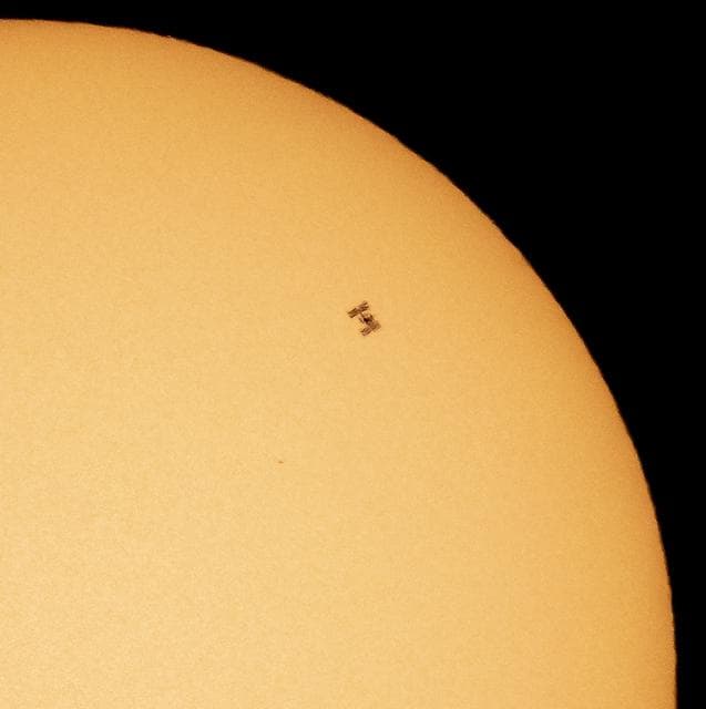 NASA image: ISS Solar Transit