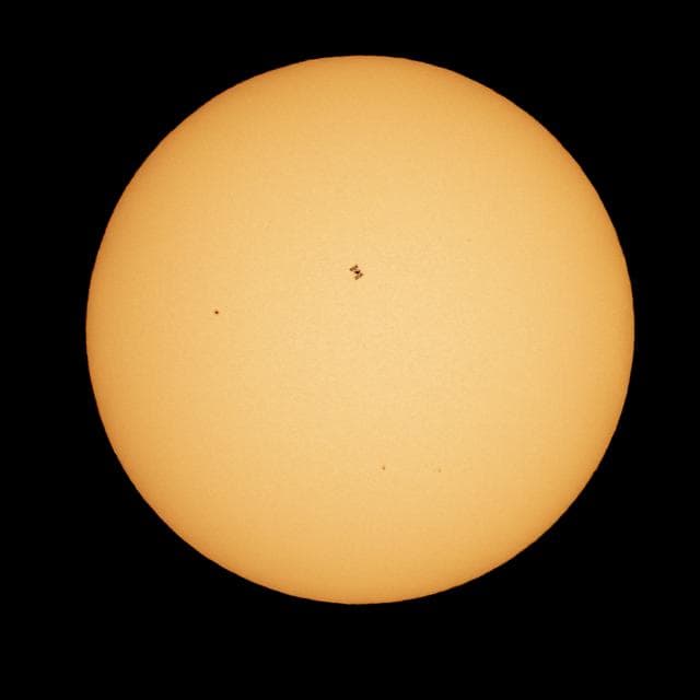 NASA image: ISS Solar Transit