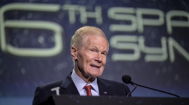 NASA image: Space Symposium Administrator Nelson Keynote