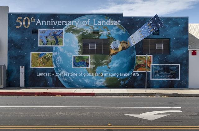 NASA image: Landsat 50th Anniversary Mural
