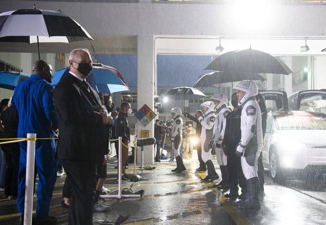 NASA image: SpaceX Crew-3 Crew Walkout