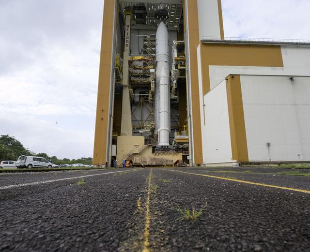 NASA image: Ariane 5 Rollout with James Webb Space Telescope