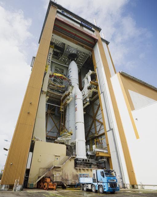 NASA image: Prelaunch of Ariane 5 with James Webb Space Telescope