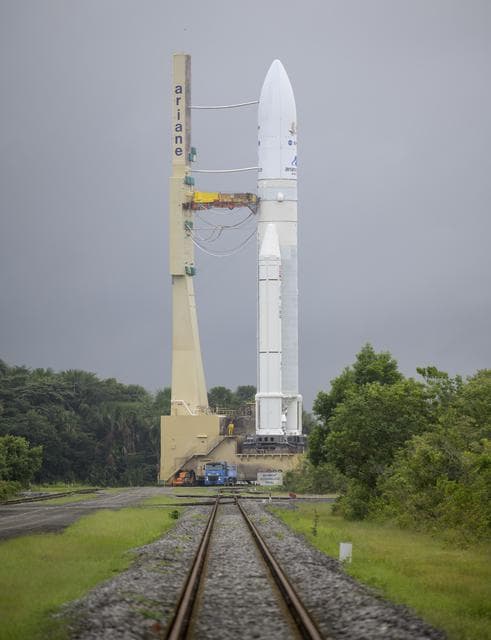 NASA image: Ariane 5 Rollout with James Webb Space Telescope