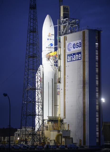 NASA image: Ariane 5 with James Webb Space Telescope Prelaunch