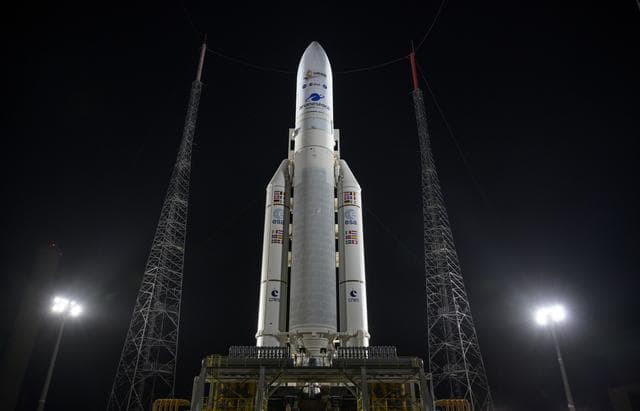 Ariane 5 with James Webb Space Telescope Prelaunch