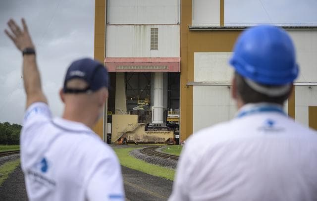 NASA image: Ariane 5 Rollout with James Webb Space Telescope