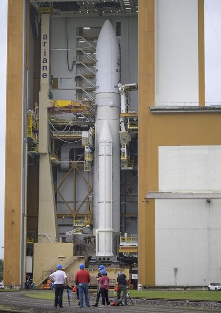 NASA image: Ariane 5 Rollout with James Webb Space Telescope
